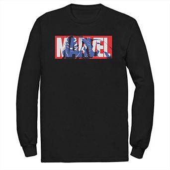 Big & Tall Marvel Classic Logo Black Panther Fill Tee