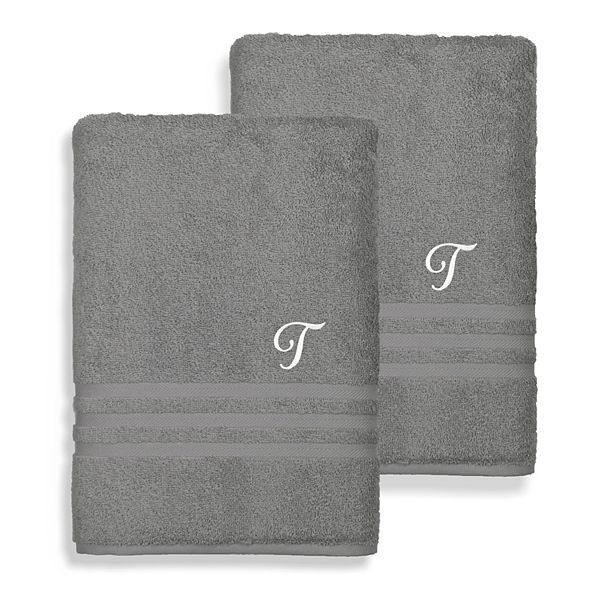Linum Home Textiles Turkish Cotton Denzi 2piece Personalized Bath