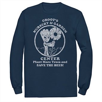 Big & Tall Marvel Guardians of the Galaxy Classic Groots Nursery & Garaden Center Logo Tee