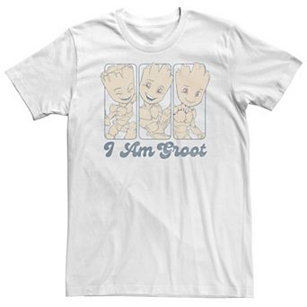 Big & Tall Marvel Guardians of the Galaxy Classic Three Panel I Am Groot Tee