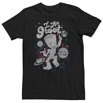 Big & Tall Marvel Guardians of the Galaxy Classic I Am Celestial Groot Tee