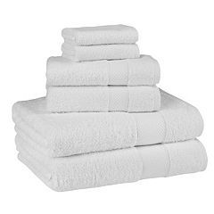 Soho Living Blue and White Bath Towel Set 2 Bath Towels and 2 Tip Towels in  2023