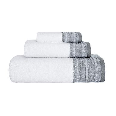 Classic Turkish Towels Genuine Cotton Soft Absorbent Carel and Garen 6 Piece Set With 2 Bath Towels, 2 Hand Towels, 2 Washcloths