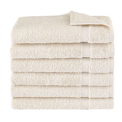Classic Turkish Towels Genuine Cotton Soft Absorbent Villa Collection Washcloth 12 Piece Set
