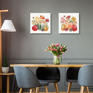 Masterpiece Harvest Bouquet V & Harvest Bouquet VI Canvas Wall Art 2-Piece Set