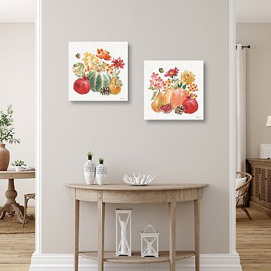 Masterpiece Harvest Bouquet V & Harvest Bouquet VI Canvas Wall Art 2-Piece Set