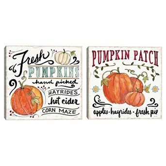 Masterpiece Harvest Times IV & Harvest Times VII Canvas Wall Art 2 pc Set