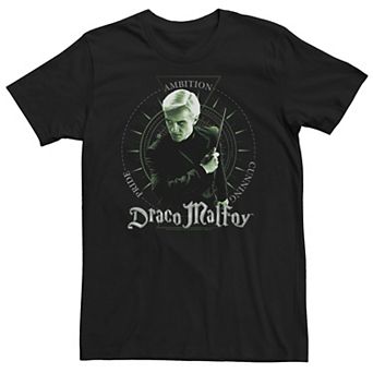 Big & Tall Harry Potter Deathly Hallows 2 Draco Malfoy Slytherin Pride Ambition CunningTee