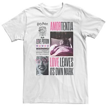 Big & Tall Harry Potter Deathly Hallows 2 Amortentia Love Potion Love Leaves Its Own MarkTee