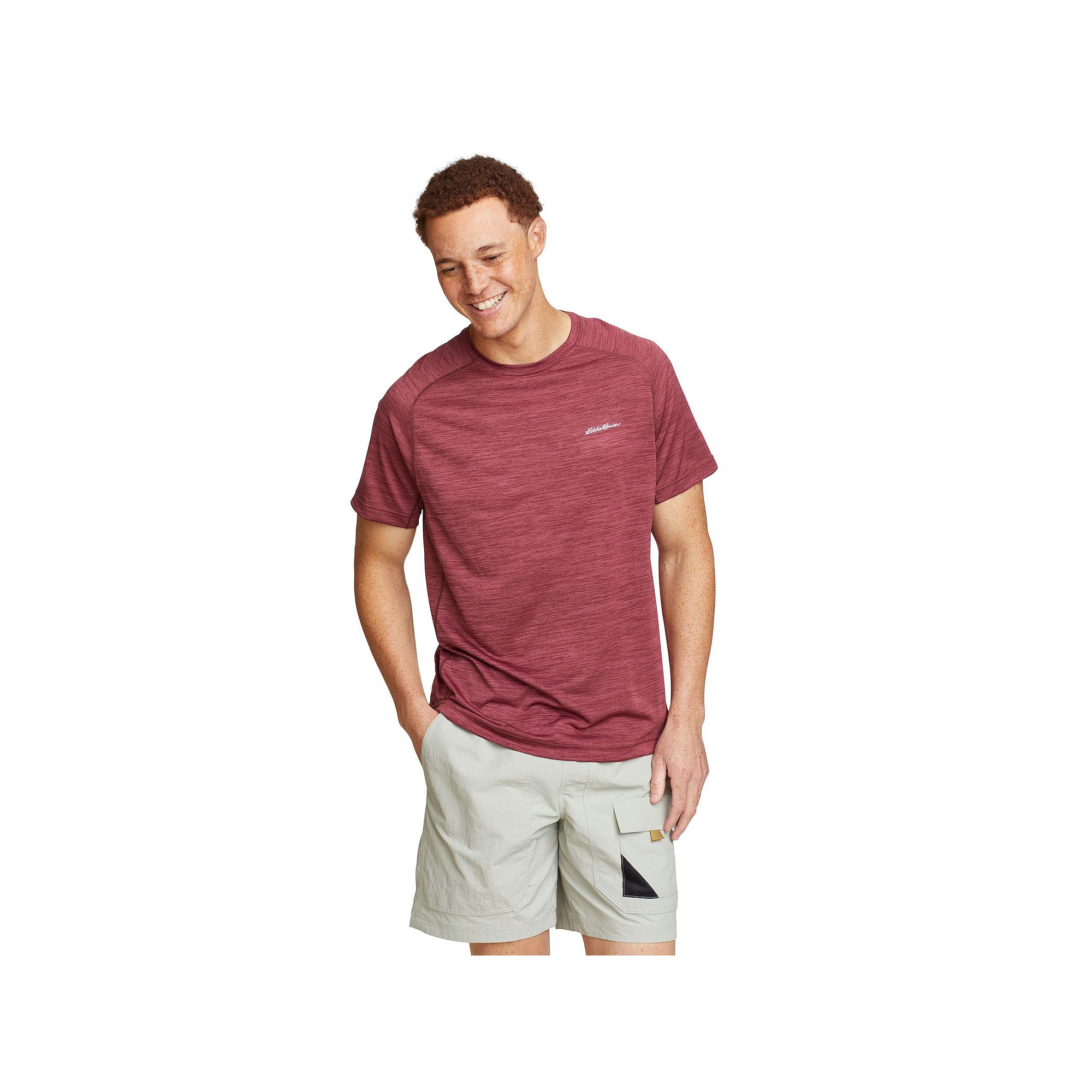 Mens Eddie Bauer Resolution Tee, Size: Small, Bourdeaux