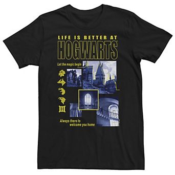 Big & Tall Harry Potter Deathly Hallows 2 Hogwarts Life Is Better At Hogwarts Tee