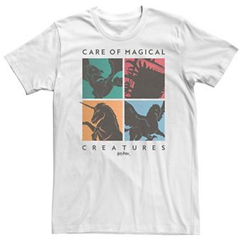 Big & Tall Harry Potter Deathly Hallows 2 Care Of Magical Creatures Panel Tee