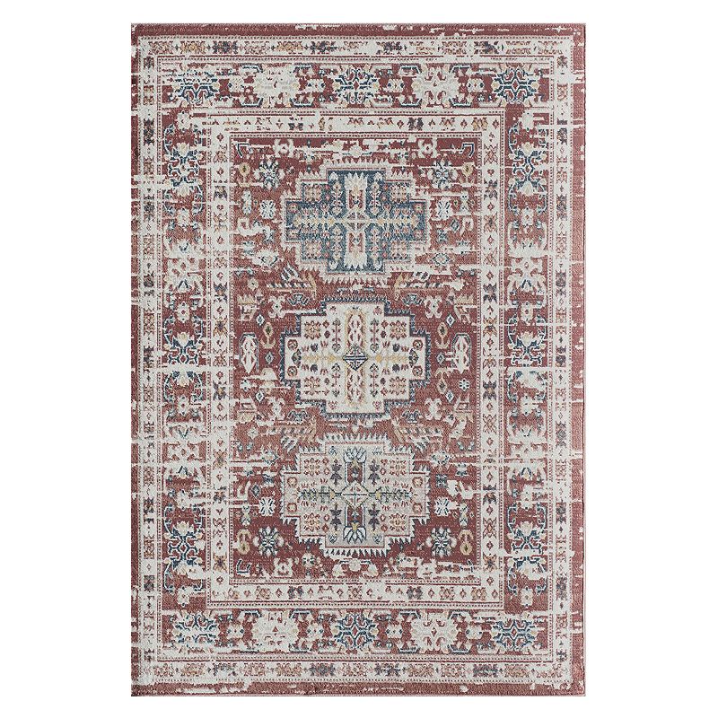 Rugs America Gabriel Transitional Vintage Rug, Red, 8X10 Ft