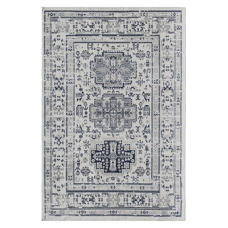 Rugs America Gabriel Transitional Vintage Rug, Blue, 8X10 Ft