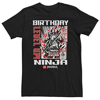 Big & Tall LEGO Ninjago Kay Level Up Birthday Ninja Tee