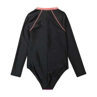 Girls 7-16 ZeroXposur Long Sleeve One Piece Swimsuit
