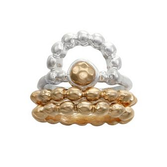 Bella Uno Zinc Stackable Bead Rings