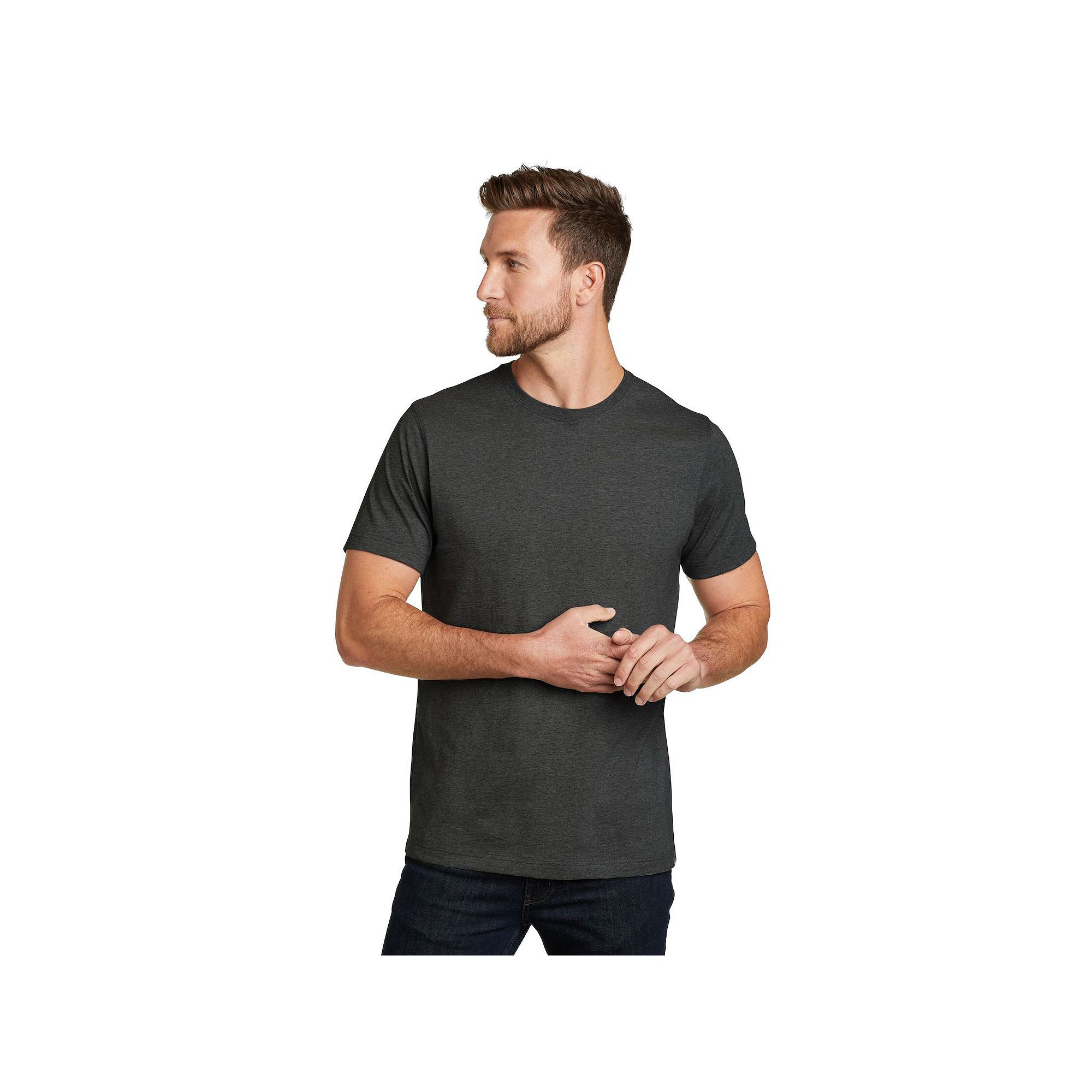 Mens Eddie Bauer Legend Wash Tee, Size: Small, Dk Grey