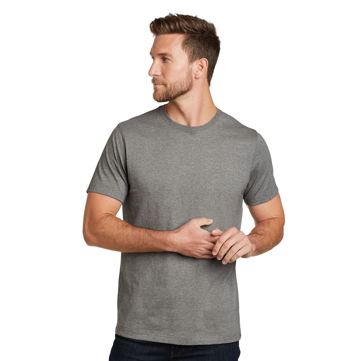 Eddie Bauer Men's Legend Wash 100% Cotton Short-Sleeve Classic T-Shirt, Bright Y