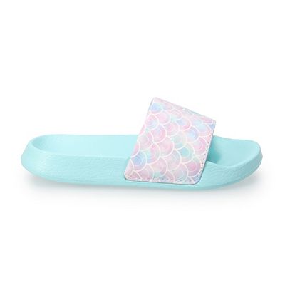 Girls Elli by Capelli Tie Dye Slide Sandals