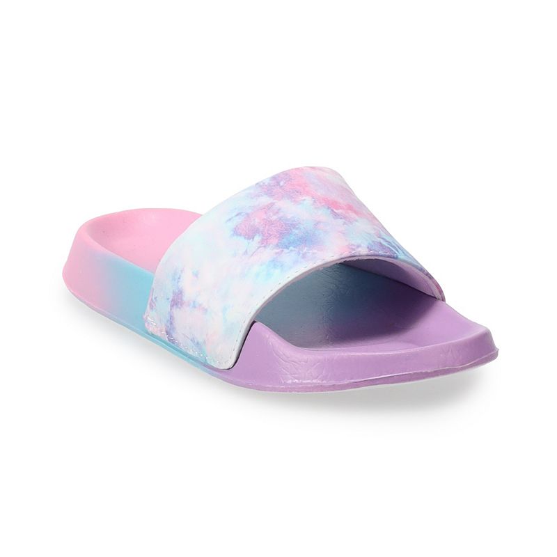 Girls Elli by Capelli Tie Dye Slide Sandals, Girls, Size: 10/11