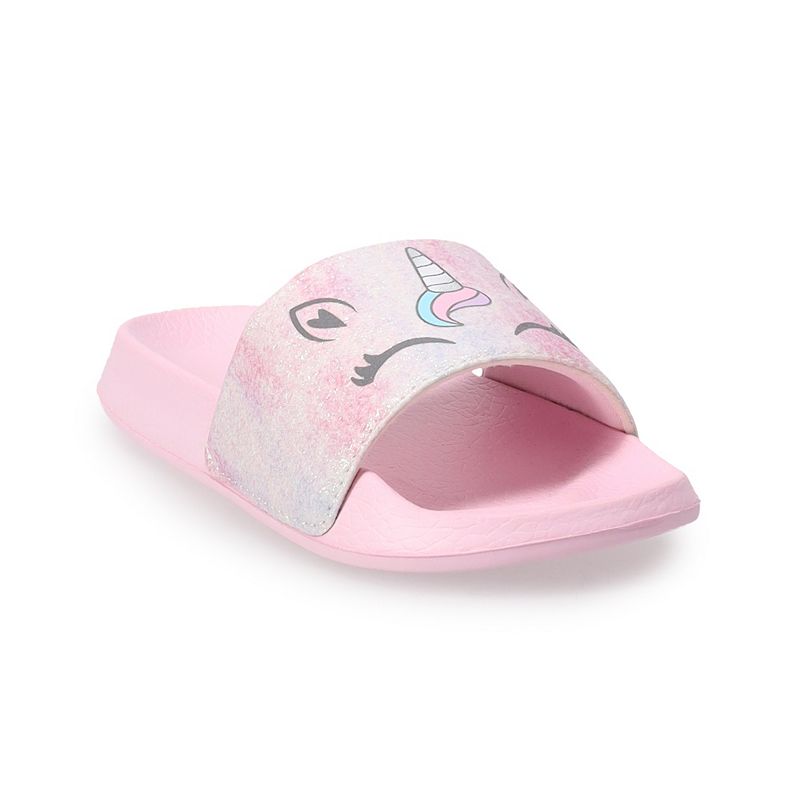 Girls Elli by Capelli Tie Dye Slide Sandals, Girls, Size: 10/11, Pink
