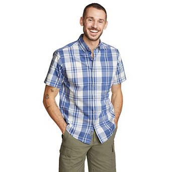 Men's Eddie Bauer UPF 50 Voyager Short Sleeve Button-Down Shirt