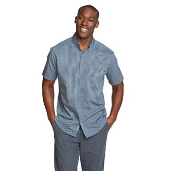 Men's Eddie Bauer UPF 50 Voyager Short Sleeve Button-Down Shirt
