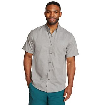 Men's Eddie Bauer UPF 50 Voyager Short Sleeve Button-Down Shirt
