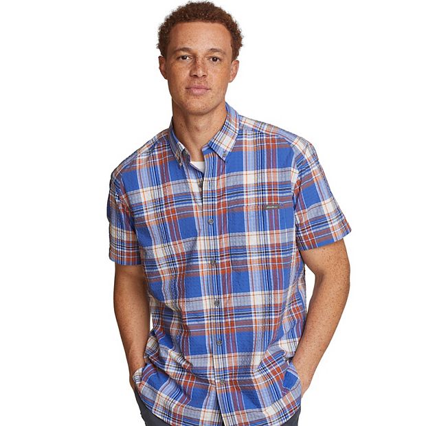 Eddie Bauer Polyester Short Sleeve Casual Button-Down Shirts for Men for  sale