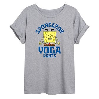 Junior's SpongeBob SquarePants Yoga Oversize Tee
