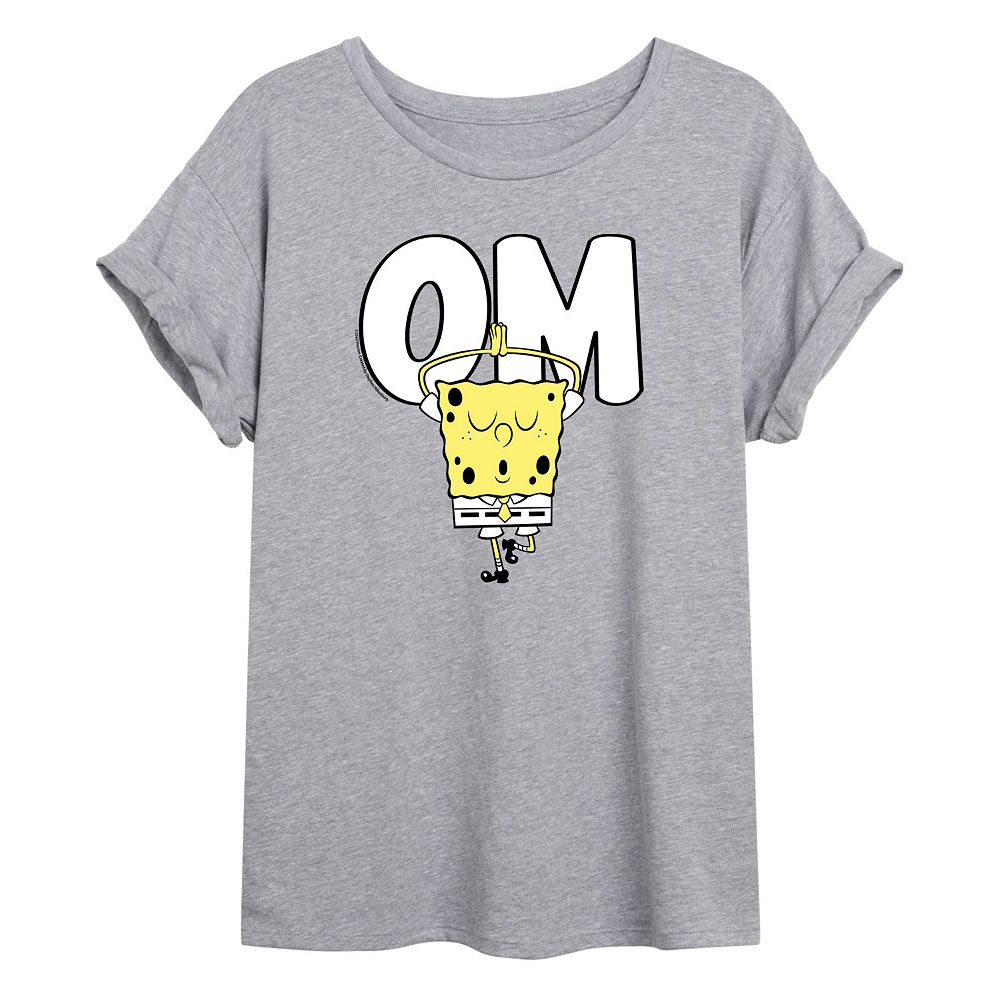 Junior's SpongeBob SquarePants Om Oversize Tee