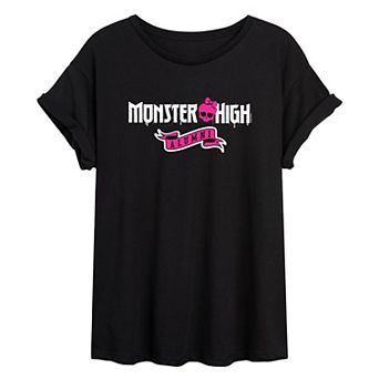 Juniors' Monster High Alumni Oversized Graphic Tee