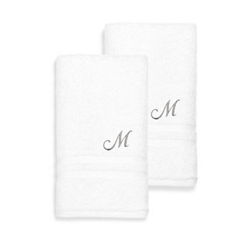 Linum Home Textiles Turkish Cotton Denzi 2 pc Personalized Hand Towel Set