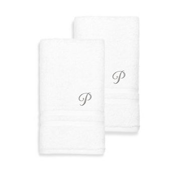 Linum Home Textiles Turkish Cotton Denzi 2 pc Personalized Hand Towel Set