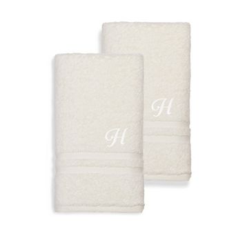 Linum Home Textiles Turkish Cotton Denzi 2 pc Personalized Hand Towel Set