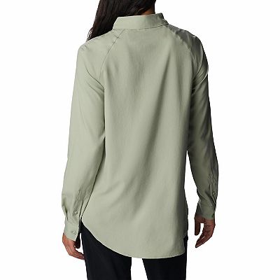 Columbia Camicia Scozzese Anytime Per Donna, Maniche Lunghe, Cotone Elasticizzato, Vestibilità Regolare, Ideale Per Escursioni