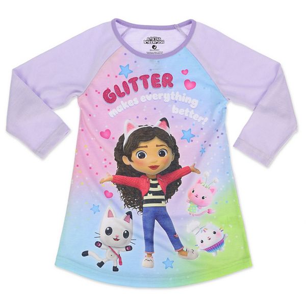 Toddler Girl Gabby's Dollhouse Raglan Sleeve Nightgown