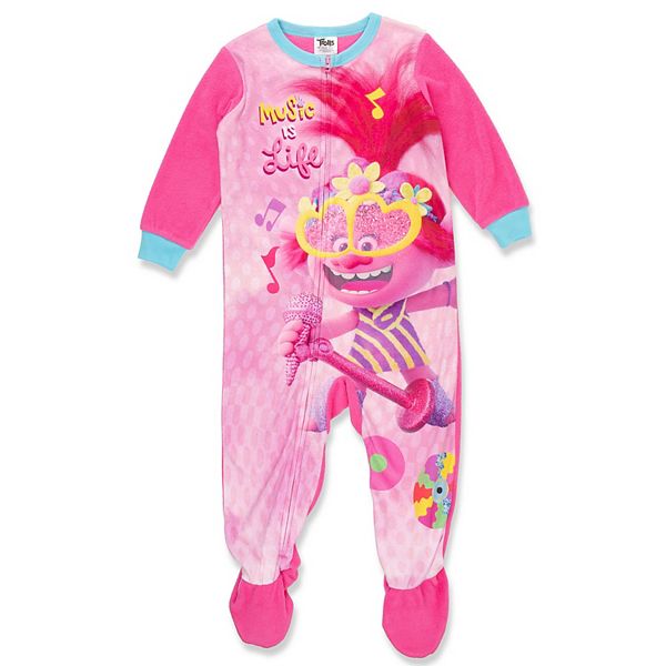 Toddler Girl DreamWorks Trolls Footed Pajamas