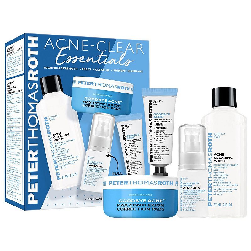 Acne-Clear Essentials 4-Piece Acne Kit, Multicolor