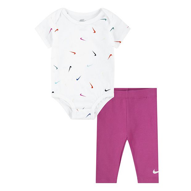 Baby Toddler Girl Nike Bodysuit Leggings Set
