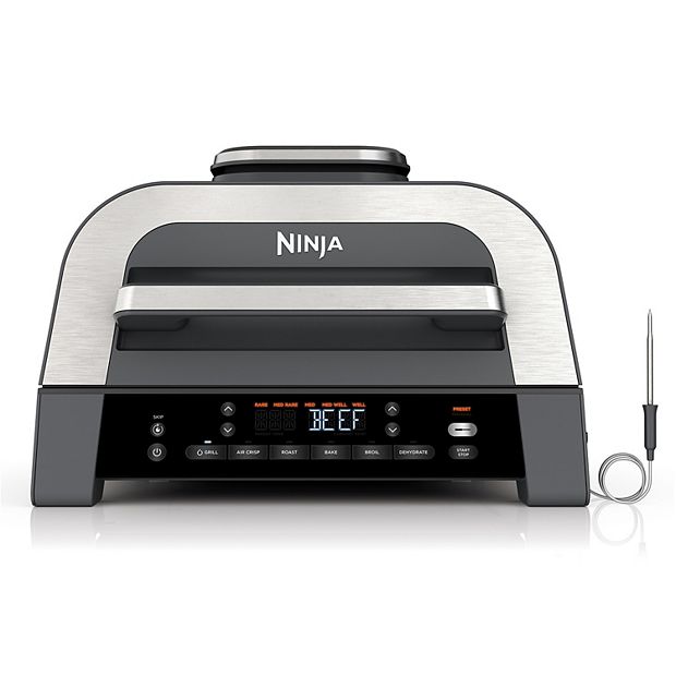 Ninja FG551 Foodi Smart XL 6-in-1 Indoor Grill with 4-Quart Air Fryer Roast