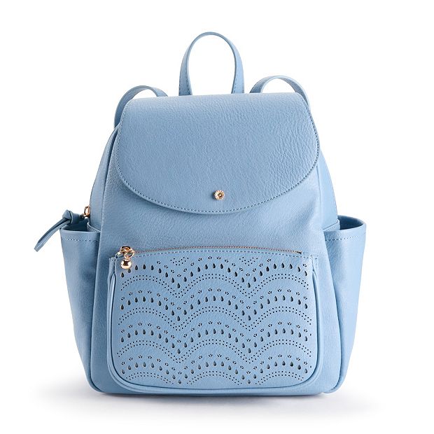 LC Lauren Conrad Kate Flap Backpack Blue