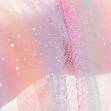 Lush Decor Rainbow Sheer Rod Pocket Single Window Curtain Panel