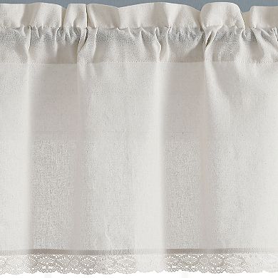 Lush Decor Rosalie Faux Linen Single Valance