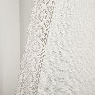 Lush Decor Rosalie Faux Linen Single Valance