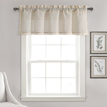 Lush Decor Rosalie Faux Linen Single Valance