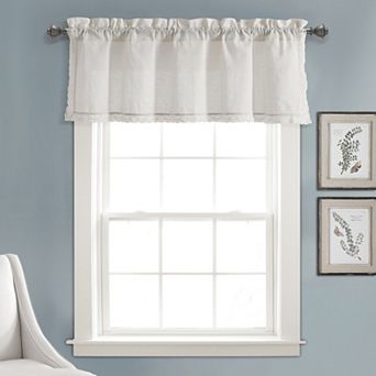 Lush Decor Rosalie Faux Linen Single Valance