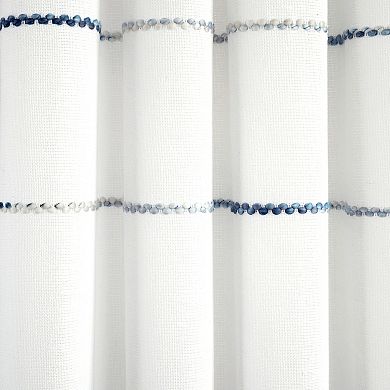 Lush Decor Farmhouse Boho Stripe Tassel Detail Window Curtain Panel Set
