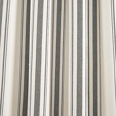 Lush Decor Farmhouse Stripe Window Curtain Panel Set